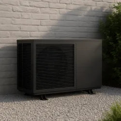 Bomba de Calor Ar/Água Trifásica 12 kW Monobloco - Conectada com Apoios Elétricos e Gás R290